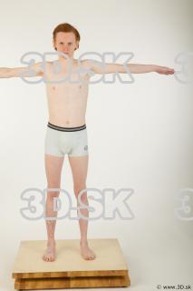 Whole body modeling t pose of Wesley in underwear 0001